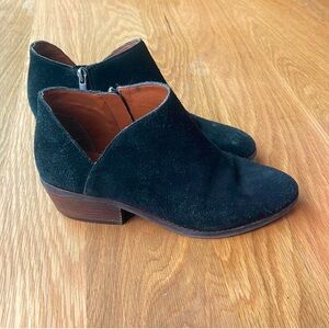 Lucky Brand Black Suede Booties